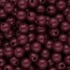 8 mm DQ acryl kralen shiny mahony red