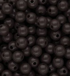 8 mm DQ acryl kralen shiny Dark chocolate brown - artikelnummer 105160