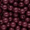 105169 10 mm DQ acryl kralen shiny Mahogany red
