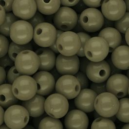 10 mm DQ acryl kralen shiny Army green - artikelnummer 105171