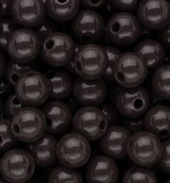 10 mm DQ acryl kralen shiny Dark chocolate brown - artikelnummer 105173