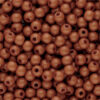 4 mm acryl kralen shiny Dark cognac brown - artikelnummer 96226