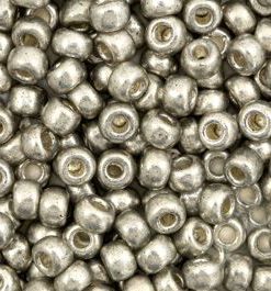 Miyuki rocailles 6/0 Duracoat galvanized light pewter silver 6-4221 - artikelnummer 54681
