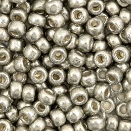 Miyuki rocailles 6/0 Duracoat galvanized light pewter silver 6-4221 - artikelnummer 54681