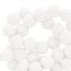 8 mm acryl kralen matt White - artikelnummer 64014