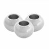 Roestvrij stalen (RVS) Stainless steel kralen 5mm Zilver - artikelnummer 68902
