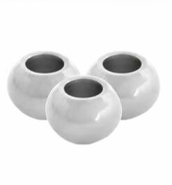 Roestvrij stalen (RVS) Stainless steel kralen 5mm Zilver - artikelnummer 68902