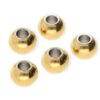 RVS kralen rond 4 mm goud