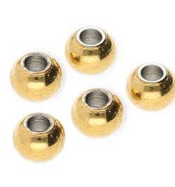 RVS kralen rond 4 mm goud - artikelnummer 68903