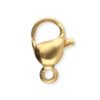 RVS karabijnslot 9 mm goud - artikelnummer 70054