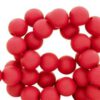 8 mm acryl kralen matt Candy red - artikelnummer 71319