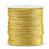 Macramé draad gevlochten 1 mm goud metallic – per meter - artikelnummer 78518