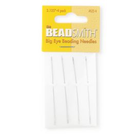 Beadsmith Beading naald met groot oog 6cm Zilver - artikelnummer 80310