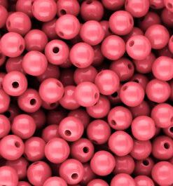 10 mm DQ acryl kralen shiny Pink lemonade 16-1735 TCX - artikelnummer 98410