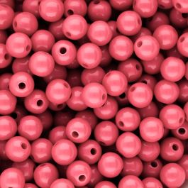 10 mm DQ acryl kralen shiny Pink lemonade 16-1735 TCX - artikelnummer 98410